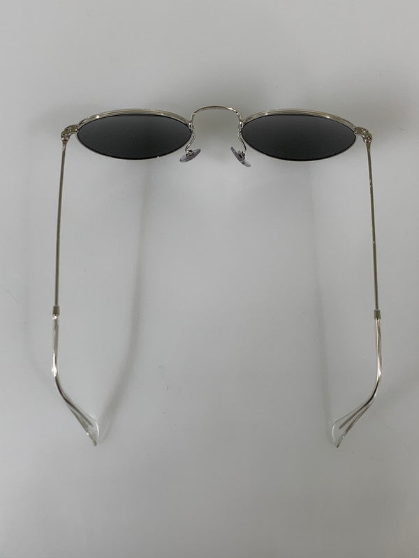 【中古美品】【メンズ】 Ray-Ban レイバン ROUND METAL SUNGLASSES RB3447 ラウンドメタル サングラス アイウエア 203-260327-jt-06-min サイズ：50 □ 21-145 カラー：シルバー/ブラック 万代Net店