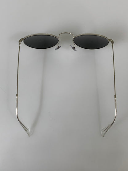 【中古美品】【メンズ】 Ray-Ban レイバン ROUND METAL SUNGLASSES RB3447 ラウンドメタル サングラス アイウエア 203-260327-jt-06-min サイズ：50 □ 21-145 カラー：シルバー/ブラック 万代Net店