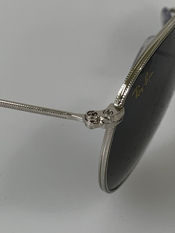 【中古美品】【メンズ】 Ray-Ban レイバン ROUND METAL SUNGLASSES RB3447 ラウンドメタル サングラス アイウエア 203-260327-jt-06-min サイズ：50 □ 21-145 カラー：シルバー/ブラック 万代Net店
