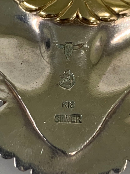 【中古品】【メンズ】 TADY&KING タディキング 頭金 大イーグル ペンダントトップ 191-260327-jt-07-min カラー：ゴールド/シルバー 万代Net店