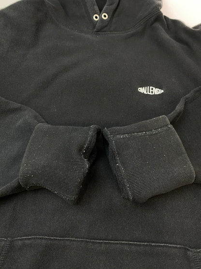 【中古品】【メンズ】 CHALLENGER チャレンジャー LOGO HOODIE ロゴフーディー パーカー 142-260327-SH-01-min サイズ：L カラー：ブラック 万代Net店