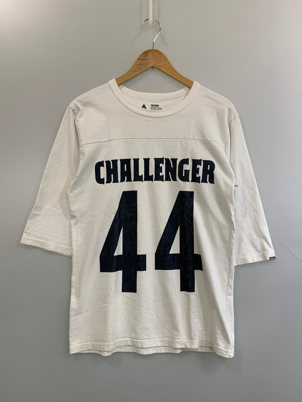 【現状渡し品】【メンズ】 CHALLENGER チャレンジャー HEAVYWEIGHT FOOTBALL TEE ヘビーウェイト フットボール ティー 半袖 メンズ ショートスリーブ 142-260630-hu-06-min サイズ：M カラー：ホワイト 万代Net店
