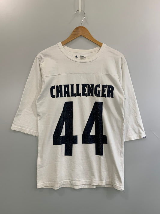 【現状渡し品】【メンズ】 CHALLENGER チャレンジャー HEAVYWEIGHT FOOTBALL TEE ヘビーウェイト フットボール ティー 半袖 メンズ ショートスリーブ 142-260630-hu-06-min サイズ：M カラー：ホワイト 万代Net店