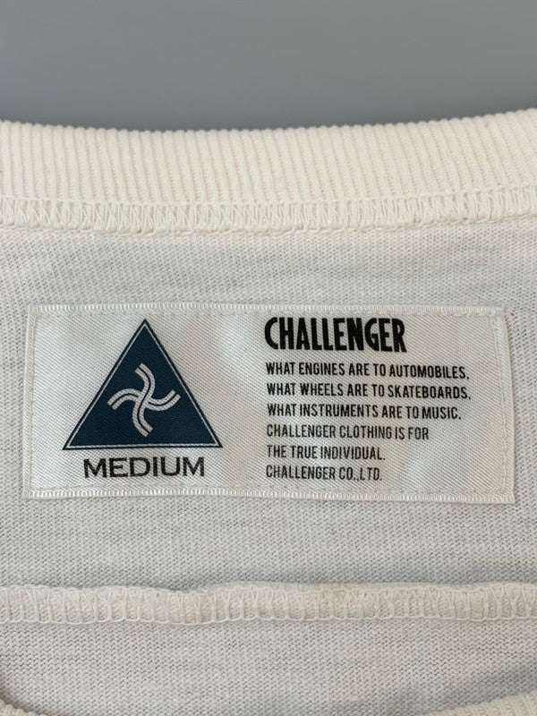 【現状渡し品】【メンズ】 CHALLENGER チャレンジャー HEAVYWEIGHT FOOTBALL TEE ヘビーウェイト フットボール ティー 半袖 メンズ ショートスリーブ 142-260630-hu-06-min サイズ：M カラー：ホワイト 万代Net店