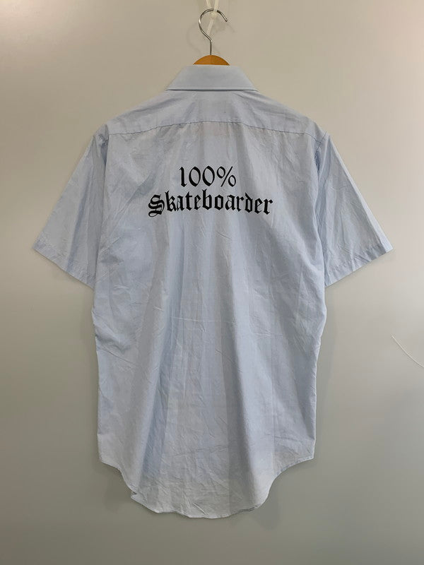 【中古品】【メンズ】 THE DRIVEN ザ ドリブン 100% SKATEBOARDS WORK SHIRT スケートボード ワークシャツ 半袖 メンズ ショートスリーブ 142-260630-hu-11-min カラー：ライトブルー系 万代Net店