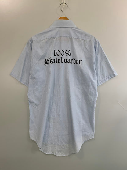 【中古品】【メンズ】 THE DRIVEN ザ ドリブン 100% SKATEBOARDS WORK SHIRT スケートボード ワークシャツ 半袖 メンズ ショートスリーブ 142-260630-hu-11-min カラー：ライトブルー系 万代Net店