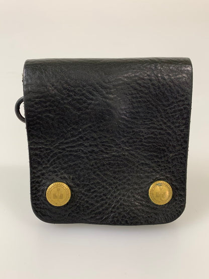 【中古品】【メンズ】 blackmeans ブラックミーンズ LEATHER WALLET レザー ウォレット 二つ折り財布 財布 200-260327-jt-10-min カラー：ブラック 万代Net店
