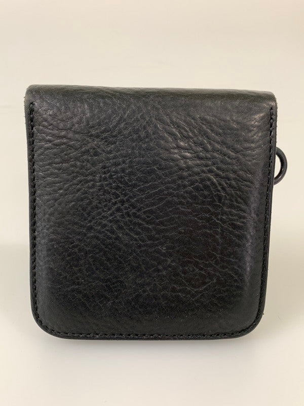【中古品】【メンズ】 blackmeans ブラックミーンズ LEATHER WALLET レザー ウォレット 二つ折り財布 財布 200-260327-jt-10-min カラー：ブラック 万代Net店