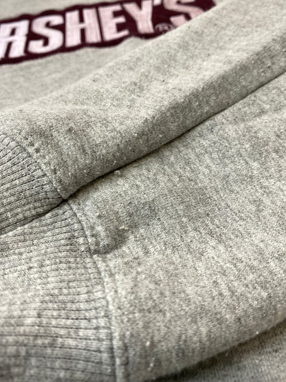 【中古品】【メンズ】 GILDAN ギルダン HERSHEY'S L/S SWEAT SHIRT ロングスリーブ スウェットシャツ トレーナー トップス 146-260715-yn-07-min サイズ：S カラー：グレー 万代Net店