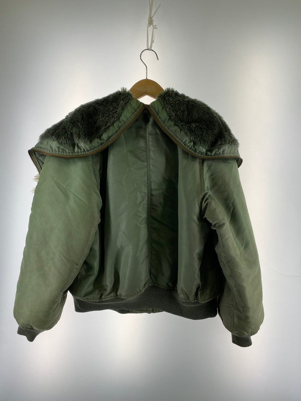 【中古品】【メンズ】 SILVER STONE シルバーストーン N-2B FLIGHT JACKET フライトジャケット 145-260331-zi-34-min サイズ：M カラー：グリーンカーキ 万代Net店