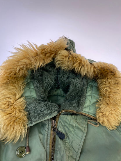 【中古品】【メンズ】 SILVER STONE シルバーストーン N-2B FLIGHT JACKET フライトジャケット 145-260331-zi-34-min サイズ：M カラー：グリーンカーキ 万代Net店