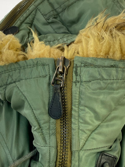 【中古品】【メンズ】 SILVER STONE シルバーストーン N-2B FLIGHT JACKET フライトジャケット 145-260331-zi-34-min サイズ：M カラー：グリーンカーキ 万代Net店