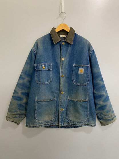 【中古品】【メンズ】 Carhartt カーハート デニムミシガンチョアコート カバーオール アウター 146-260327-SH-14-min サイズ：不明 カラー：インディゴ 万代Net店