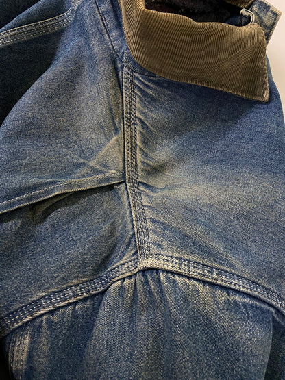 【中古品】【メンズ】 Carhartt カーハート デニムミシガンチョアコート カバーオール アウター 146-260327-SH-14-min サイズ：不明 カラー：インディゴ 万代Net店
