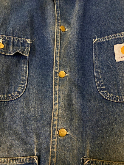【中古品】【メンズ】 Carhartt カーハート デニムミシガンチョアコート カバーオール アウター 146-260327-SH-14-min サイズ：不明 カラー：インディゴ 万代Net店