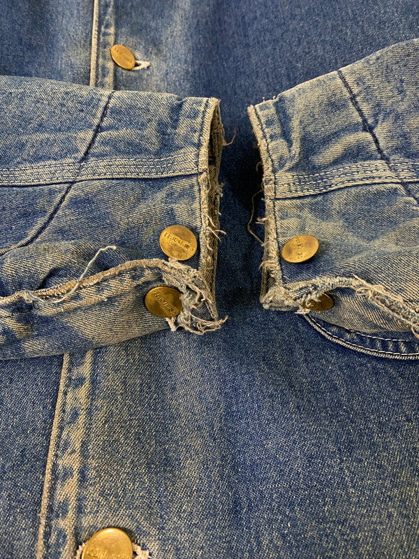 【中古品】【メンズ】 Carhartt カーハート デニムミシガンチョアコート カバーオール アウター 146-260327-SH-14-min サイズ：不明 カラー：インディゴ 万代Net店