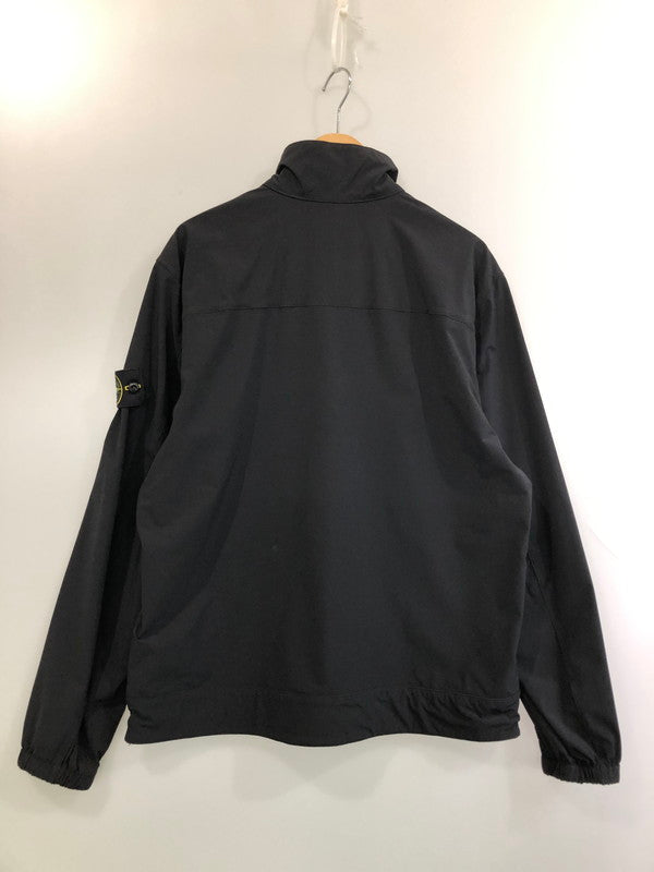 【中古品】【メンズ】 STONE ISLAND ストーンアイランド LOGO PATCH ZIP-UP JACKET L1S151200036S0375 ロゴ パッチ ジップアップ ジャケット メンズ ライト アウター 141-260324-em-18-min サイズ：XL カラー：ブラック 万代Net店