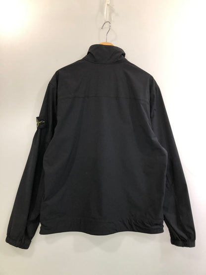 【中古品】【メンズ】 STONE ISLAND ストーンアイランド LOGO PATCH ZIP-UP JACKET L1S151200036S0375 ロゴ パッチ ジップアップ ジャケット メンズ ライト アウター 141-260324-em-18-min サイズ：XL カラー：ブラック 万代Net店