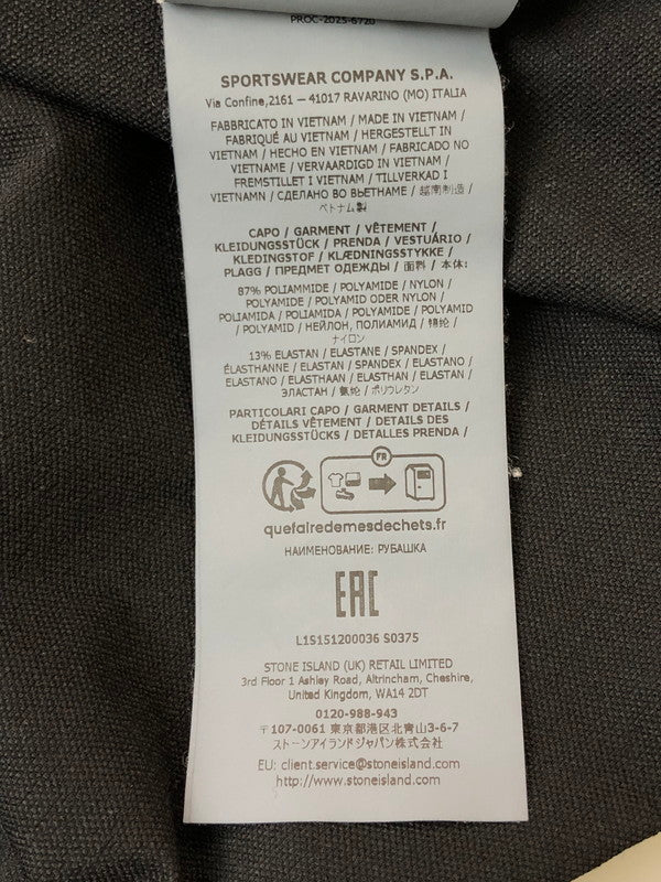 【中古品】【メンズ】 STONE ISLAND ストーンアイランド LOGO PATCH ZIP-UP JACKET L1S151200036S0375 ロゴ パッチ ジップアップ ジャケット メンズ ライト アウター 141-260324-em-18-min サイズ：XL カラー：ブラック 万代Net店