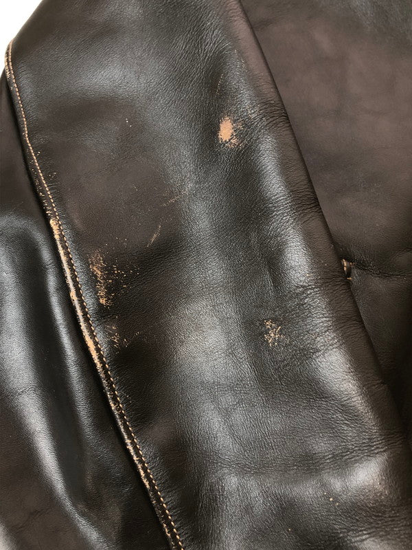 【現状渡し品】【メンズ】 Buzz Rickson's バズリクソンズ TYPE A-2 FLIGHT JACKET M83086 フライト ジャケット メンズ アウター レザー 赤リブ 145-260324-em-10-min サイズ：38 カラー：チャコール 万代Net店