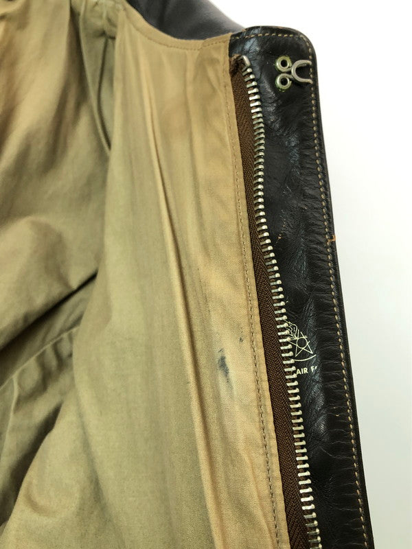 【現状渡し品】【メンズ】 Buzz Rickson's バズリクソンズ TYPE A-2 FLIGHT JACKET M83086 フライト ジャケット メンズ アウター レザー 赤リブ 145-260324-em-10-min サイズ：38 カラー：チャコール 万代Net店