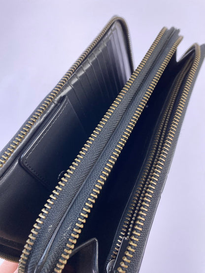 【中古品】【メンズ/レディース】 COACH コーチ F66562 ダブルジップ トラベルオーガナイザー セカンドバッグ 財布 ストラップ欠品 180-260329-AS-20-min カラー：ブラック 万代Net店