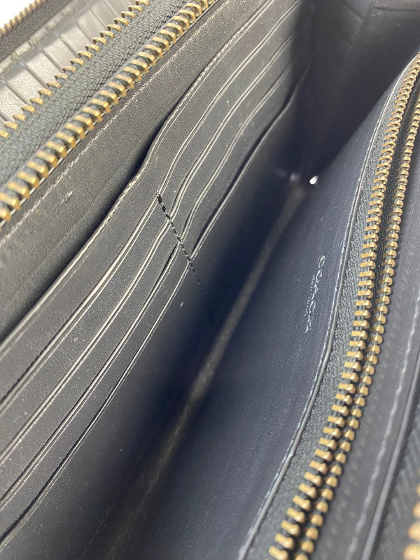 【中古品】【メンズ/レディース】 COACH コーチ F66562 ダブルジップ トラベルオーガナイザー セカンドバッグ 財布 ストラップ欠品 180-260329-AS-20-min カラー：ブラック 万代Net店