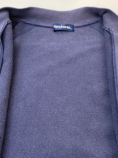 【中古品】【メンズ】 HYSTERIC GLAMOUR ヒステリックグラマー SWEAT CARDIGAN スウェット カーディガン 2CJ-2200 メンズ トップス 140-260707-hu-34-min サイズ：FREE カラー：ネイビー系 万代Net店