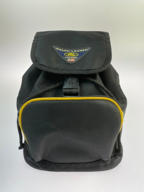 【中古品】【レディース】 POLO SPORT ポロスポーツ 90S NYLON BACKPACK ナイロン バックパック リュック カバン 188-260329-AS-47-min カラー：ブラック 万代Net店