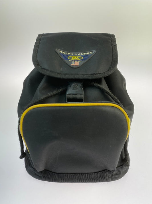 【中古品】【レディース】 POLO SPORT ポロスポーツ 90S NYLON BACKPACK ナイロン バックパック リュック カバン 188-260329-AS-47-min カラー：ブラック 万代Net店
