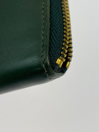 【中古品】【メンズ】 COMME des GARCONS コムデギャルソン CLASSIC LEATHER LONG WALLET ロングウォレット 長財布 201-260329-AS-36-min カラー：グリーン 万代Net店