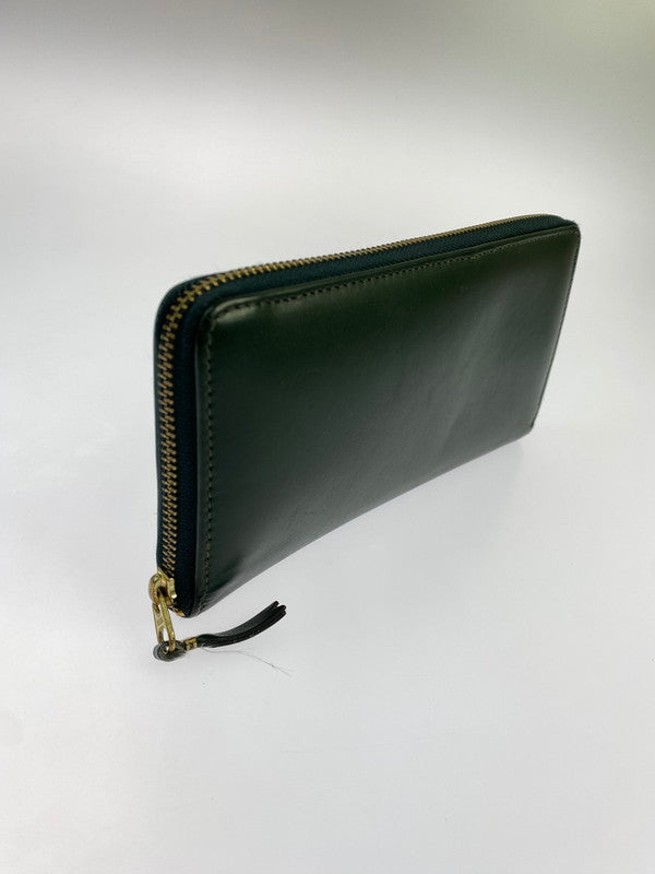 【中古品】【メンズ】 COMME des GARCONS コムデギャルソン CLASSIC LEATHER LONG WALLET ロングウォレット 長財布 201-260329-AS-36-min カラー：グリーン 万代Net店