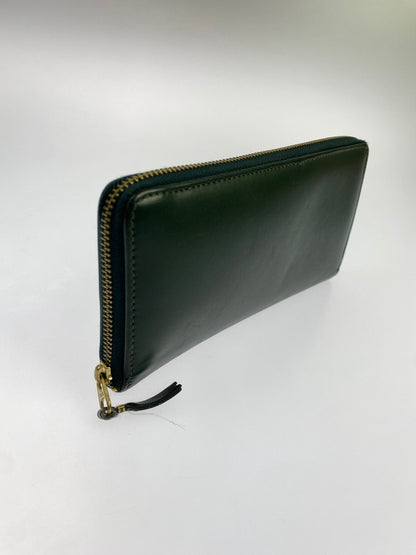 【中古品】【メンズ】 COMME des GARCONS コムデギャルソン CLASSIC LEATHER LONG WALLET ロングウォレット 長財布 201-260329-AS-36-min カラー：グリーン 万代Net店