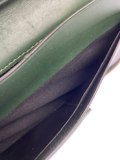 【中古品】【メンズ】 COMME des GARCONS コムデギャルソン CLASSIC LEATHER LONG WALLET ロングウォレット 長財布 201-260329-AS-36-min カラー：グリーン 万代Net店
