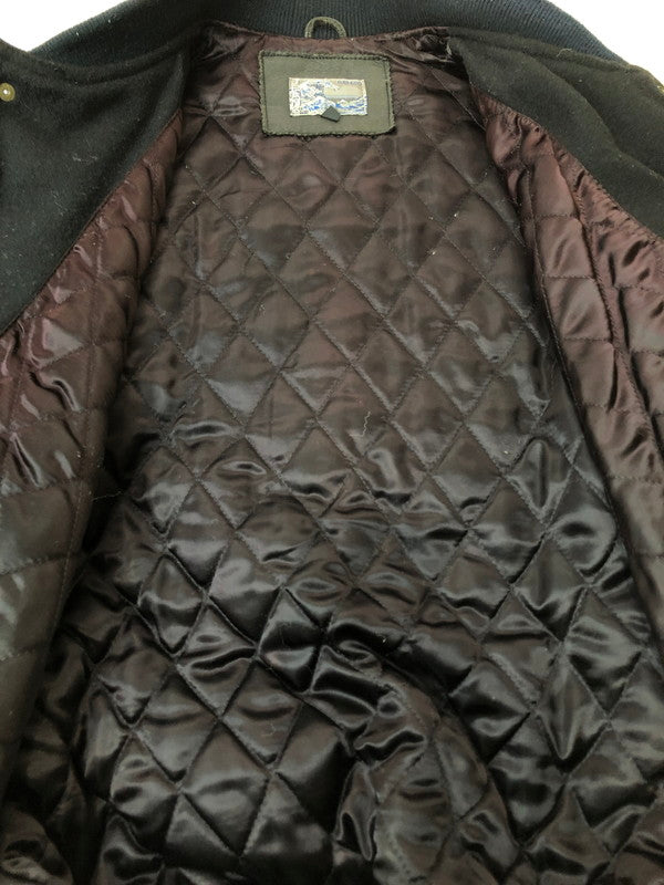 【中古品】【メンズ】 KENZO ケンゾー 90S 北斎タグ STADIUM JACKET 90年代 スタジアムジャケット メンズ アウター スタジャン 141-260324-em-13-min サイズ：FREE カラー：ブラック/グレー 万代Net店