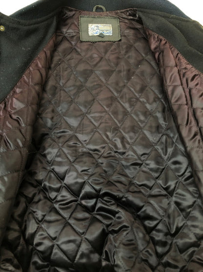 【中古品】【メンズ】 KENZO ケンゾー 90S 北斎タグ STADIUM JACKET 90年代 スタジアムジャケット メンズ アウター スタジャン 141-260324-em-13-min サイズ：FREE カラー：ブラック/グレー 万代Net店