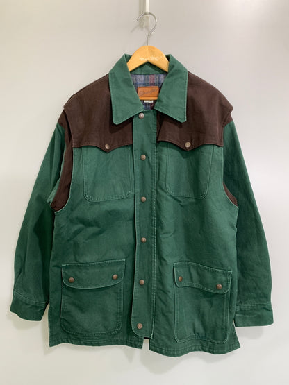 【中古品】【メンズ】 WRANGLER ラングラー DUCK JACKET ダックジャケット アウター 146-260729-AS-8-min サイズ：M カラー：グリーン 万代Net店