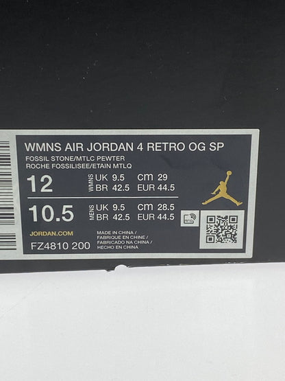 【未使用品】【メンズ】 NIKE ナイキ × A MA MANIERE アママニエール AIR JORDAN ４ RETRO OG SP FOSSIL STONE WYWS FZ4810-200 ウィメンズ エアジョーダン4 レトロ OG SP 160-260325-em-32-min サイズ：29.0cm カラー：ベージュ系 万代Net店