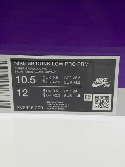 【未使用品】【メンズ】 NIKE ナイキ SB DUNK LOW PRO PRM CRIMSON TINT AND AMBER BROWN TROCADERO GARDENS SB ダンク ロー プロ プレミアム スニーカー メンズ シューズ 靴 160-260325-em-27-min サイズ：28.5cm カラー：ブラウン/ピンク 万代Net店