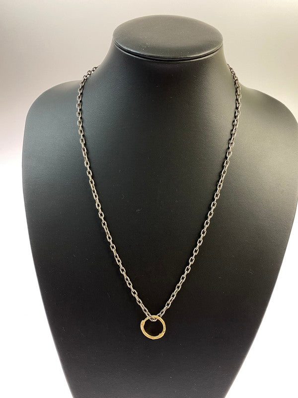【中古品】【レディース】 GUCCI グッチ 461997 08202 8170 SNAKE RING PENDANT NECKLACE IN GOLD ネックレス アクセサリー 182-260329-AS-29-min カラー：ゴールド/シルバー 万代Net店