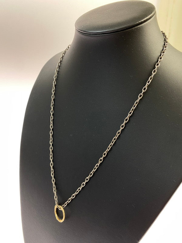 【中古品】【レディース】 GUCCI グッチ 461997 08202 8170 SNAKE RING PENDANT NECKLACE IN GOLD ネックレス アクセサリー 182-260329-AS-29-min カラー：ゴールド/シルバー 万代Net店