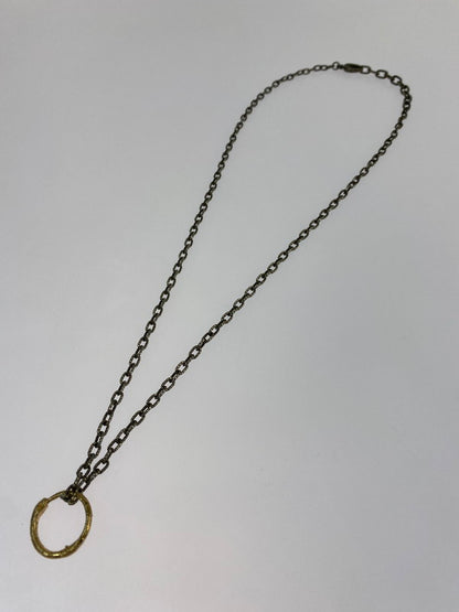 【中古品】【レディース】 GUCCI グッチ 461997 08202 8170 SNAKE RING PENDANT NECKLACE IN GOLD ネックレス アクセサリー 182-260329-AS-29-min カラー：ゴールド/シルバー 万代Net店