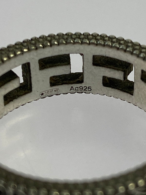 【中古品】【メンズ】 GUCCI グッチ 576993 J8400 0811 SQUARE G ARABESQUE SILVER RING 指輪 リング アクセサリー 182-260329-AS-23-min カラー：シルバー 万代Net店