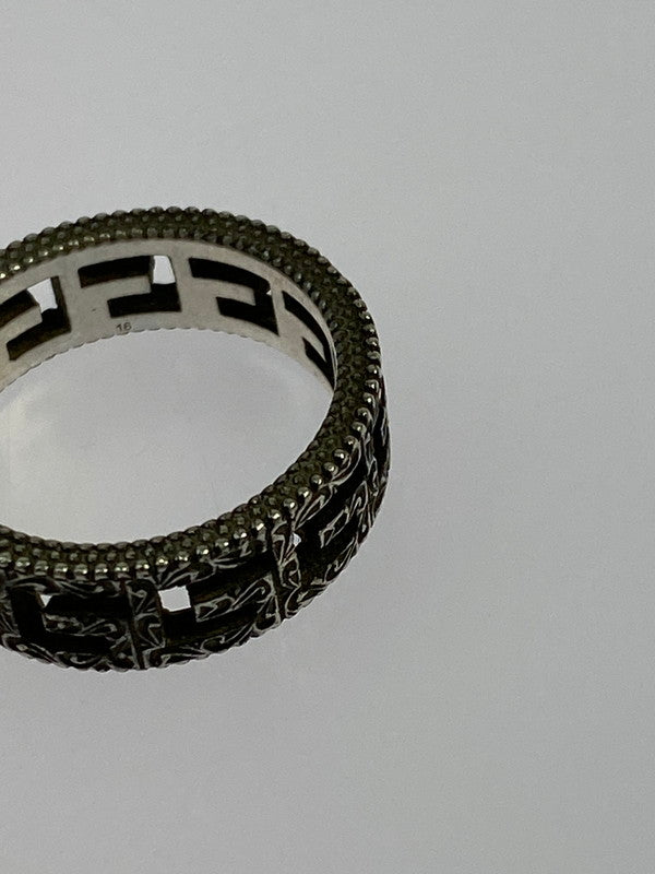【中古品】【メンズ】 GUCCI グッチ 576993 J8400 0811 SQUARE G ARABESQUE SILVER RING 指輪 リング アクセサリー 182-260329-AS-23-min カラー：シルバー 万代Net店