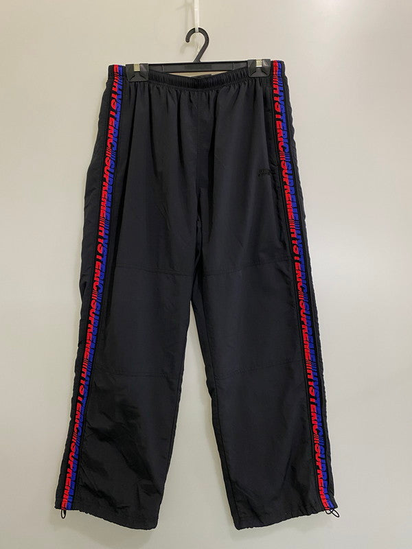 【中古品】【メンズ】 Supreme シュプリーム × HYSTERIC GLAMOUR ヒステリックグラマー TRACK PANTS トラックパンツ ボトムス 149-260327-SH-19-min サイズ：XL カラー：ブラック 万代Net店