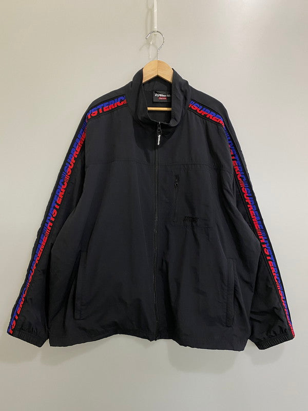 【中古品】【メンズ】 Supreme シュプリーム × HYSTERIC GLAMOUR ヒステリックグラマー TRACK JACKET トラックジャケット アウター 149-260327-SH-18-min サイズ：XXL カラー：ブラック 万代Net店