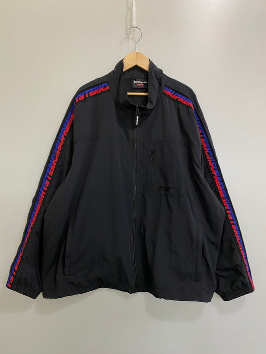 【中古品】【メンズ】 Supreme シュプリーム × HYSTERIC GLAMOUR ヒステリックグラマー TRACK JACKET トラックジャケット アウター 149-260327-SH-18-min サイズ：XXL カラー：ブラック 万代Net店