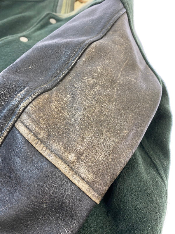 【現状渡し品】【メンズ】 MENS BIGI メンズビギ 80S STADIUM JACKET スタジアムジャケット 146-260331-zi-39-min サイズ：M カラー：モズグリーン 万代Net店