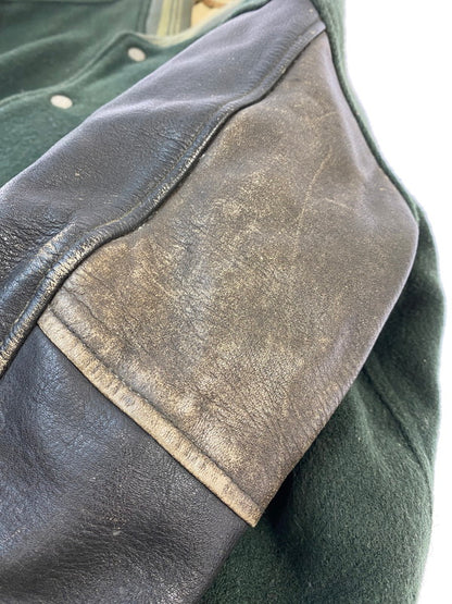 【現状渡し品】【メンズ】 MENS BIGI メンズビギ 80S STADIUM JACKET スタジアムジャケット 146-260331-zi-39-min サイズ：M カラー：モズグリーン 万代Net店