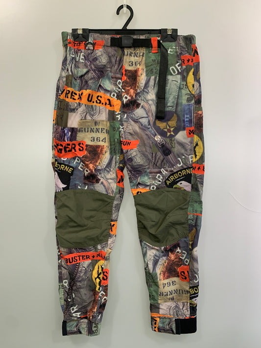 【中古品】【メンズ】 AVIREX アヴィレックス ICON CUSTOM PHOTO PANTS 6106116 アイコンカスタムフォトパンツ ボトムス 156-260706-yn-15-min サイズ：L カラー：マルチカラー 万代Net店